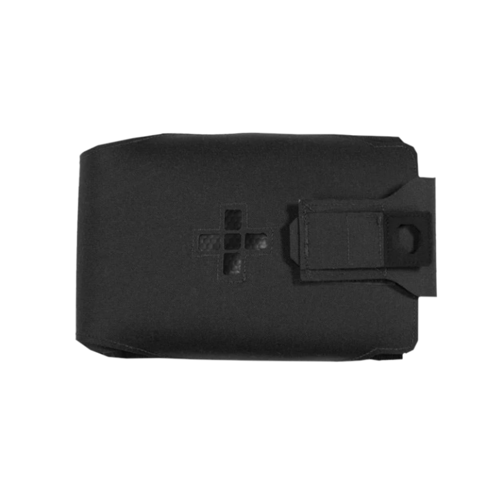 Laser Cut Large Horizontal Individual First Aid Kit Pouch (Black)