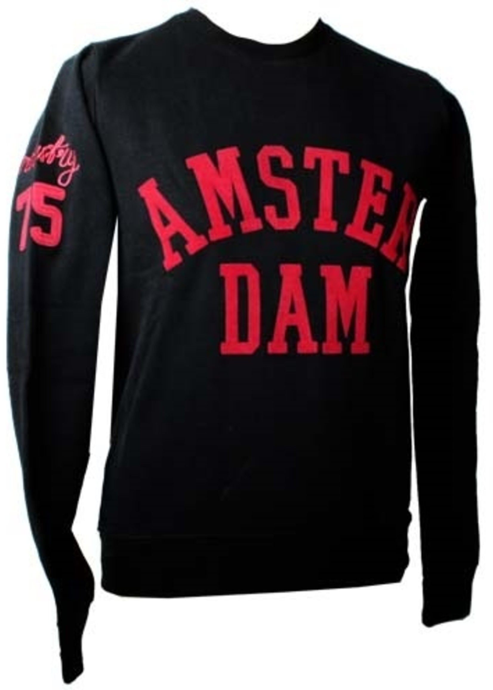 Sweater Amsterdam Zwart/Rood