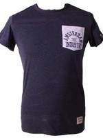 T-shirt met zakje Blauw/Grijs