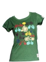 T-shirt patroon fiets Groen/Gekleurd