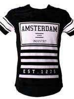 T-shirt 1275 stripes Black/White