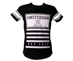 T-shirt 1275 strepen Amsterdam