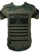 T-shirt 1275 stripes Green/Black