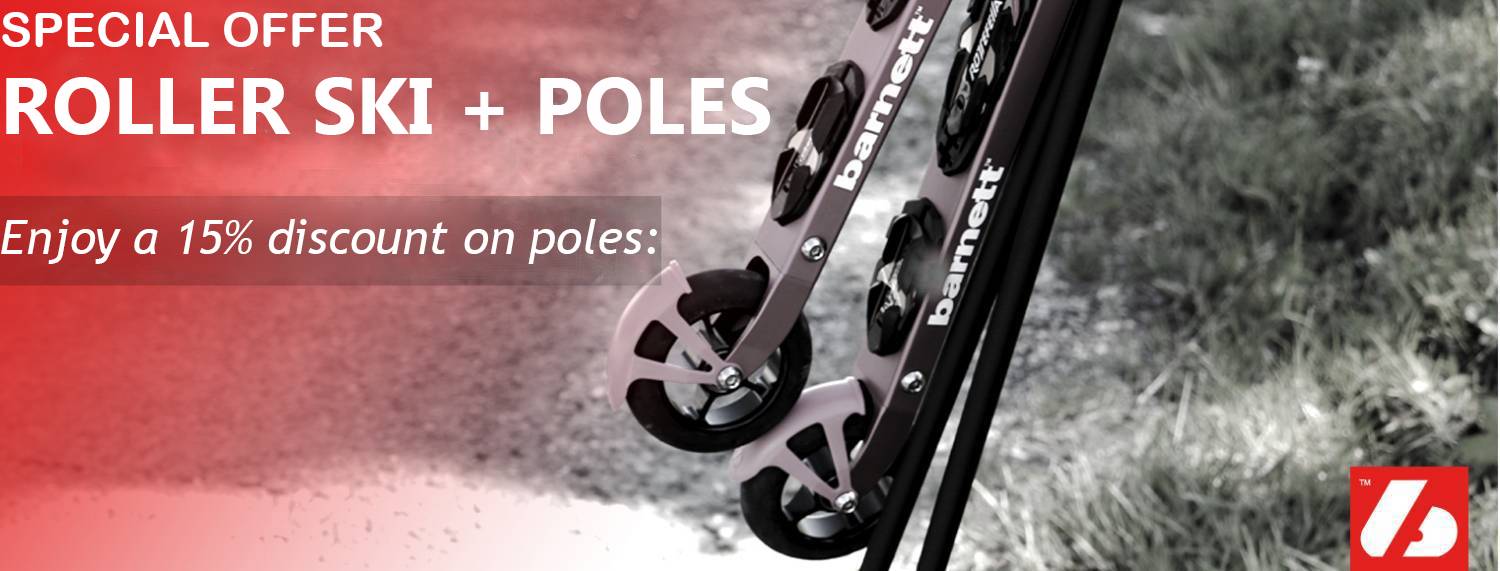 10€ de réduction sur l'achat d'une paire de ski-roues et de batons
