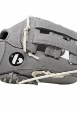 FL-117 high quality baseball and softball glove, leather, infield / fastpitch 11.7", light grey