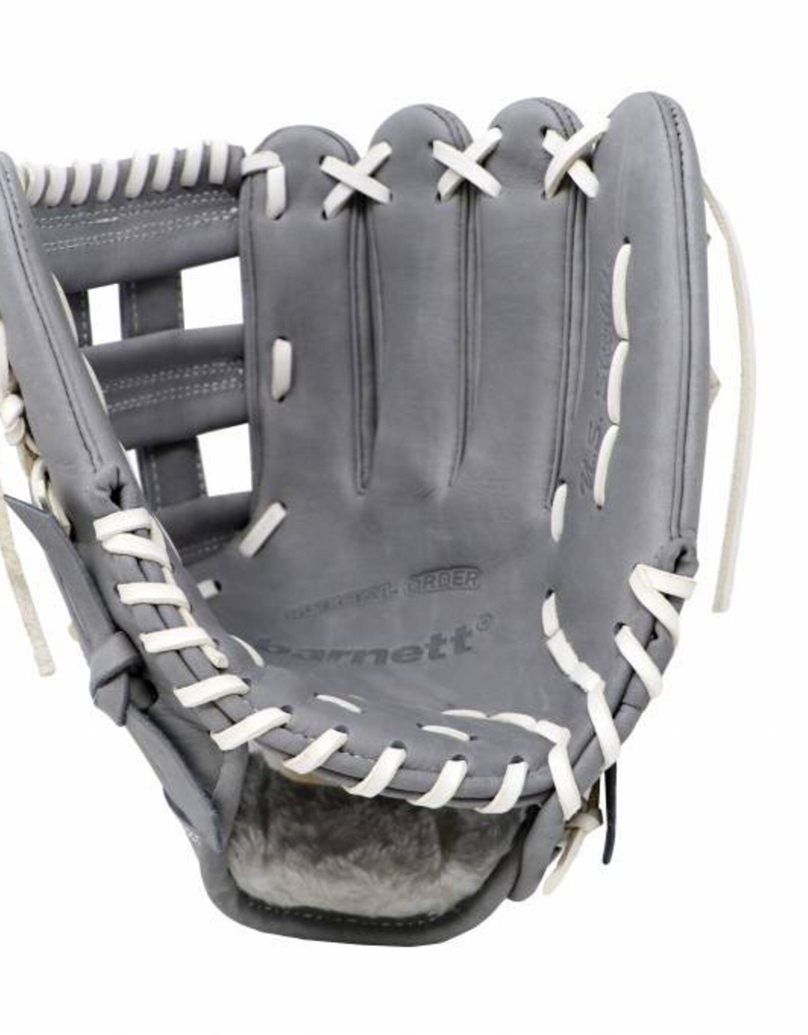 FL-117 high quality baseball and softball glove, leather, infield / fastpitch 11.7", light grey