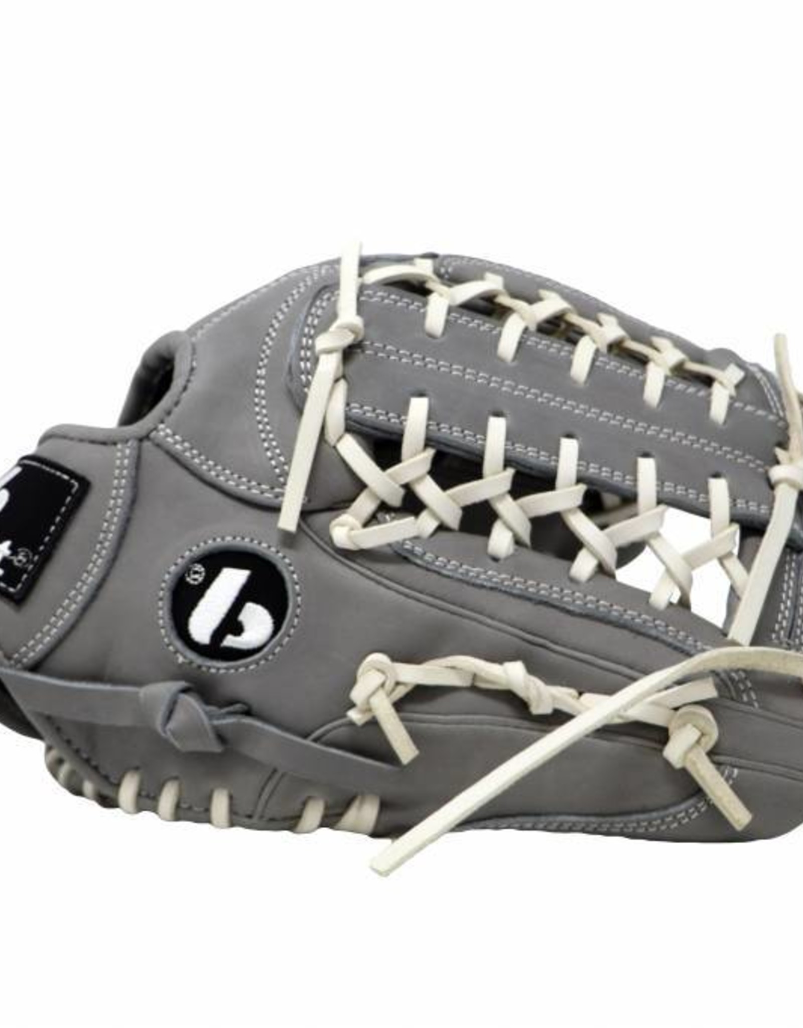 FL-125 " high quality leather baseball glove, infield / outfield / pitcher, light grey