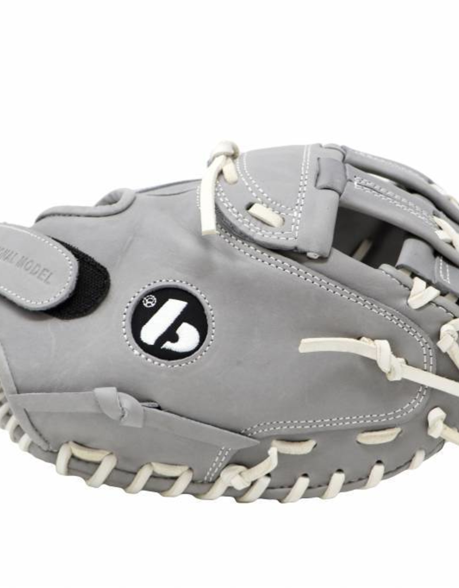 FL-201 " baseball glove, high quality, leather, catcher, light grey