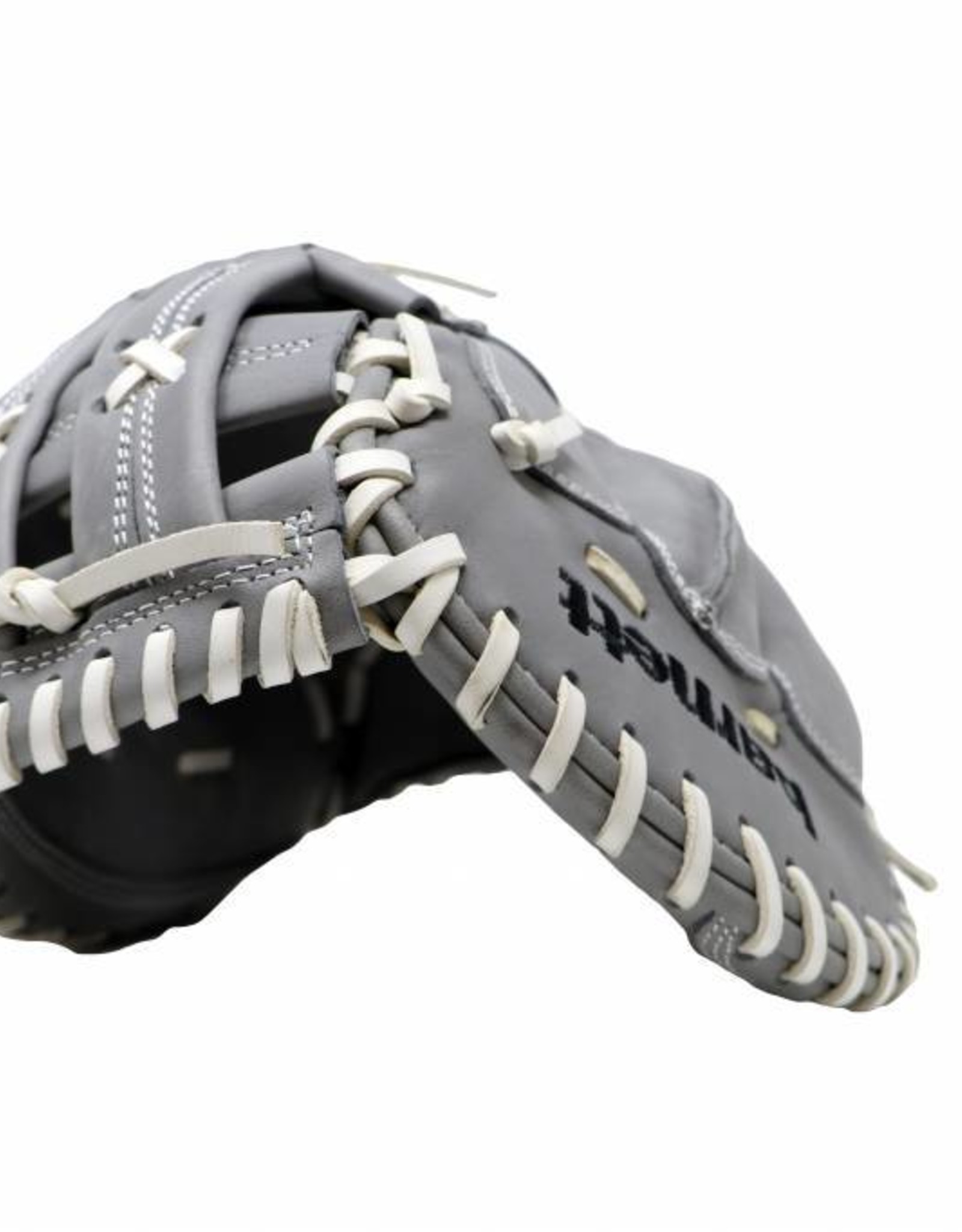 FL-201 " baseball glove, high quality, leather, catcher, light grey