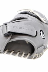 FL-201 " baseball glove, high quality, leather, catcher, light grey