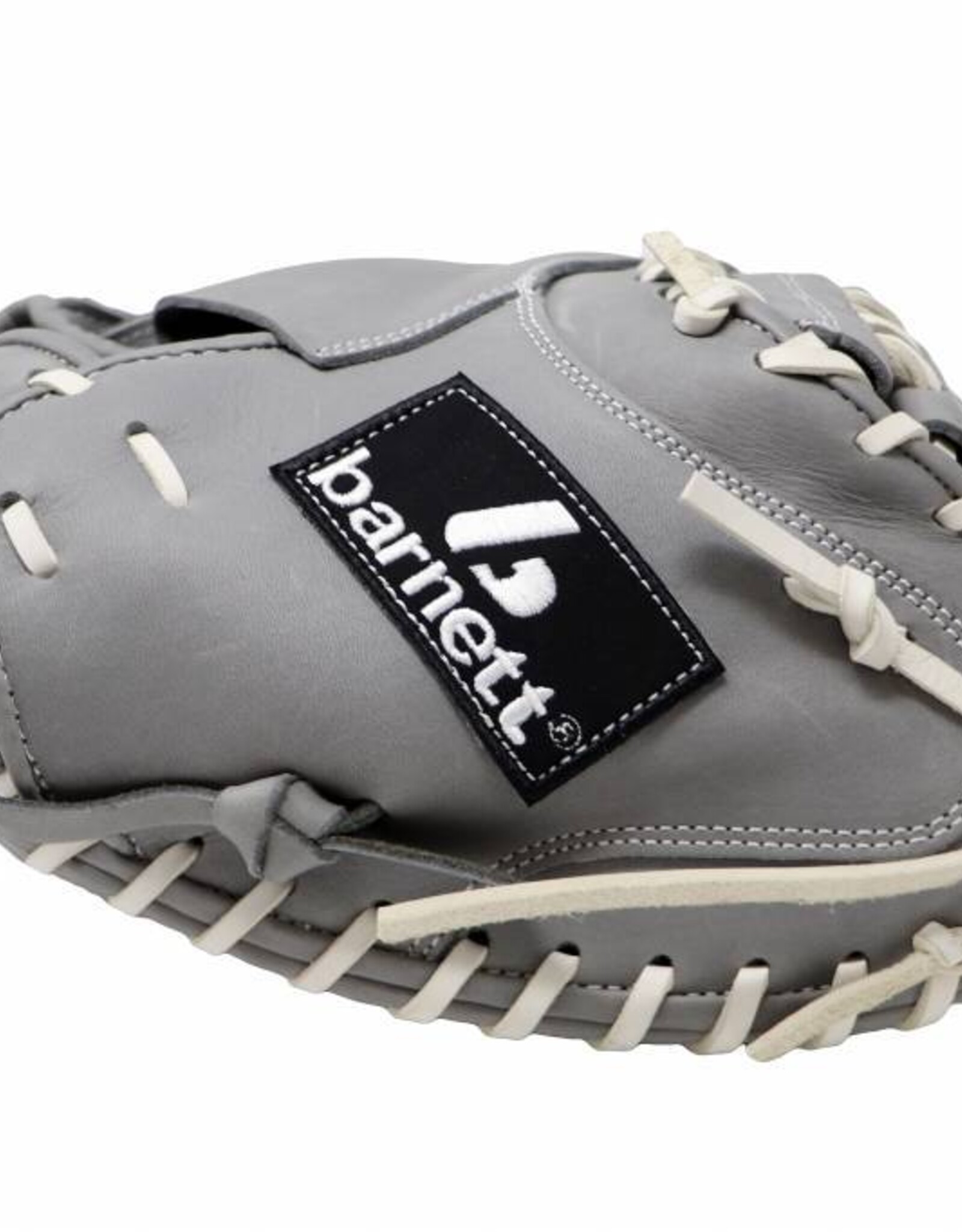 FL-203 " softball glove, high quality, leather, catcher, light grey