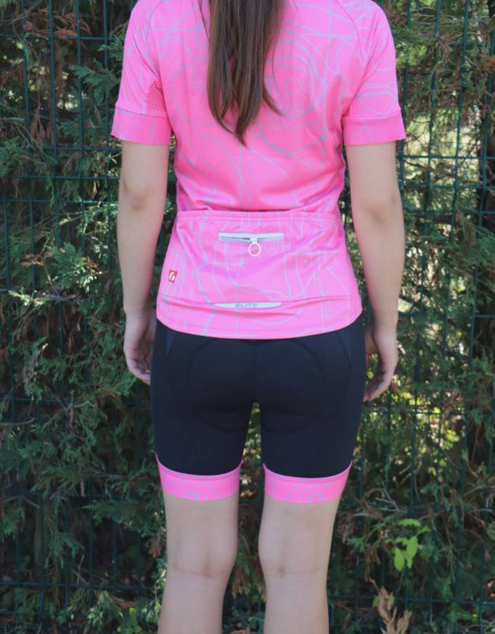 Bike textile - black & pink cycling shorts