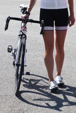 Bike textile - black & white cycling shorts