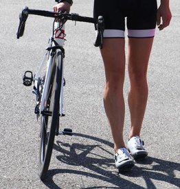 Bike textile - black & white cycling shorts