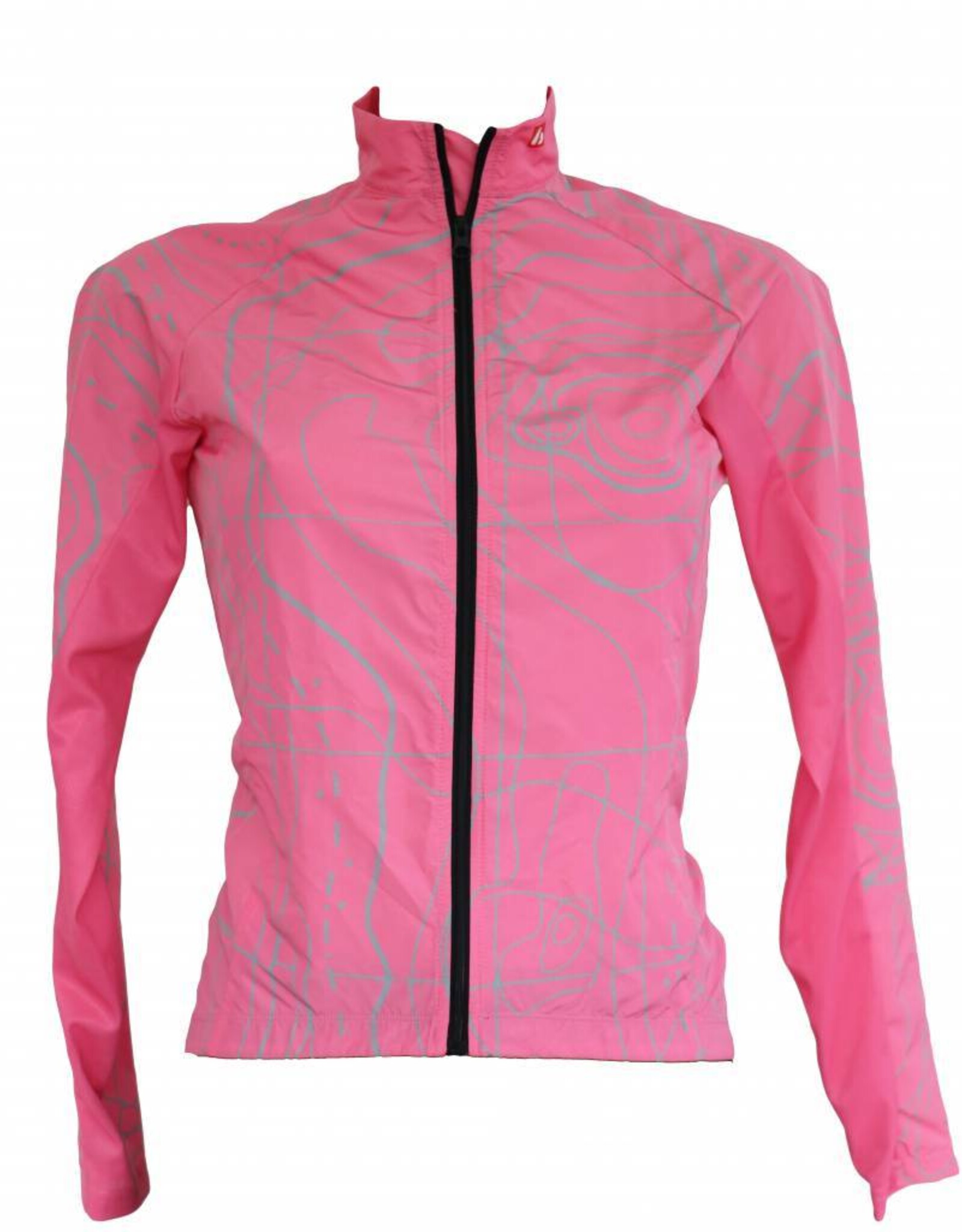 Bike textile - long-sleeved jacket, pink, windbreaker