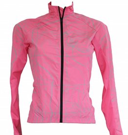 Bike textile - long-sleeved jacket, pink, windbreaker