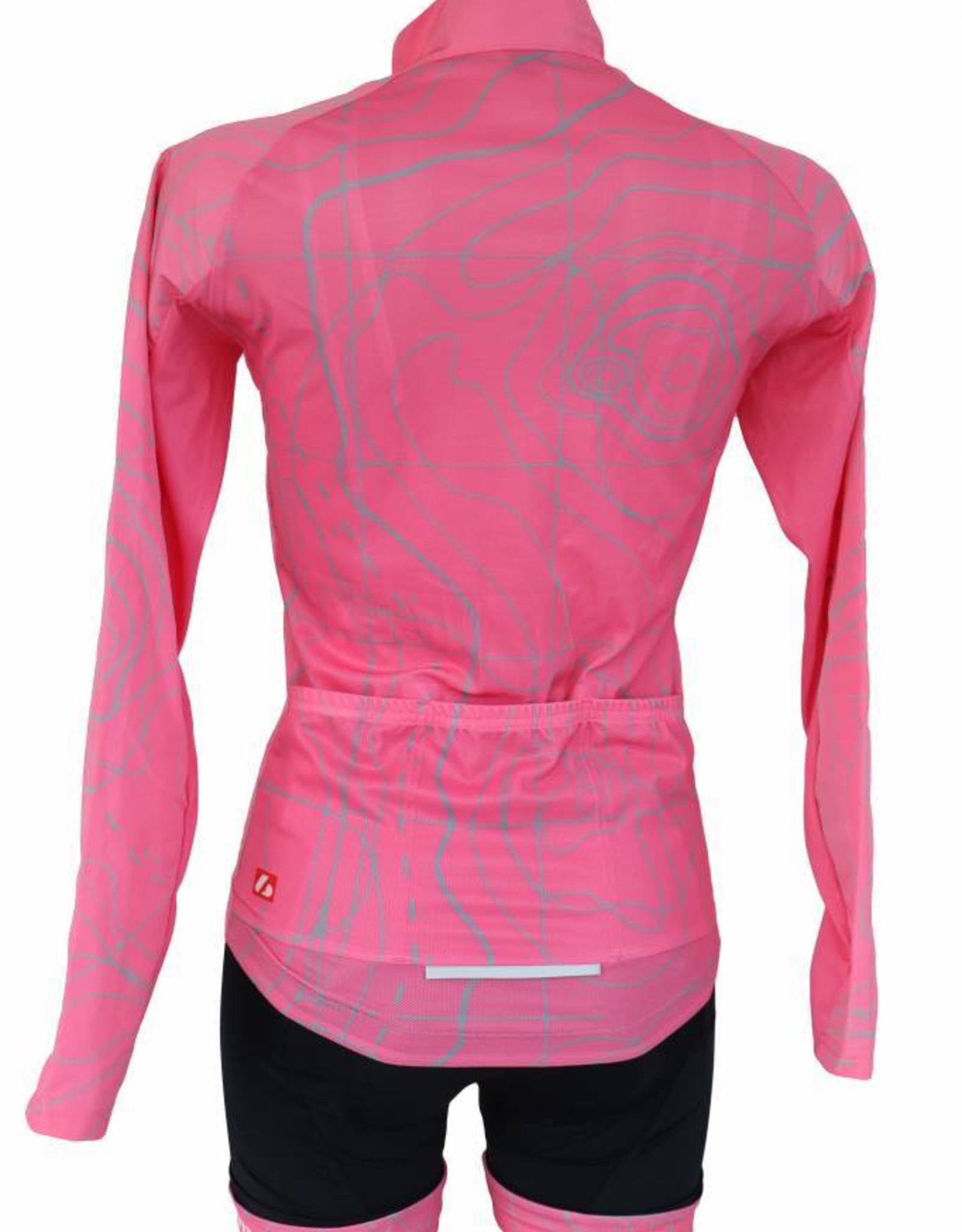 Bike textile - long-sleeved jacket, pink, windbreaker