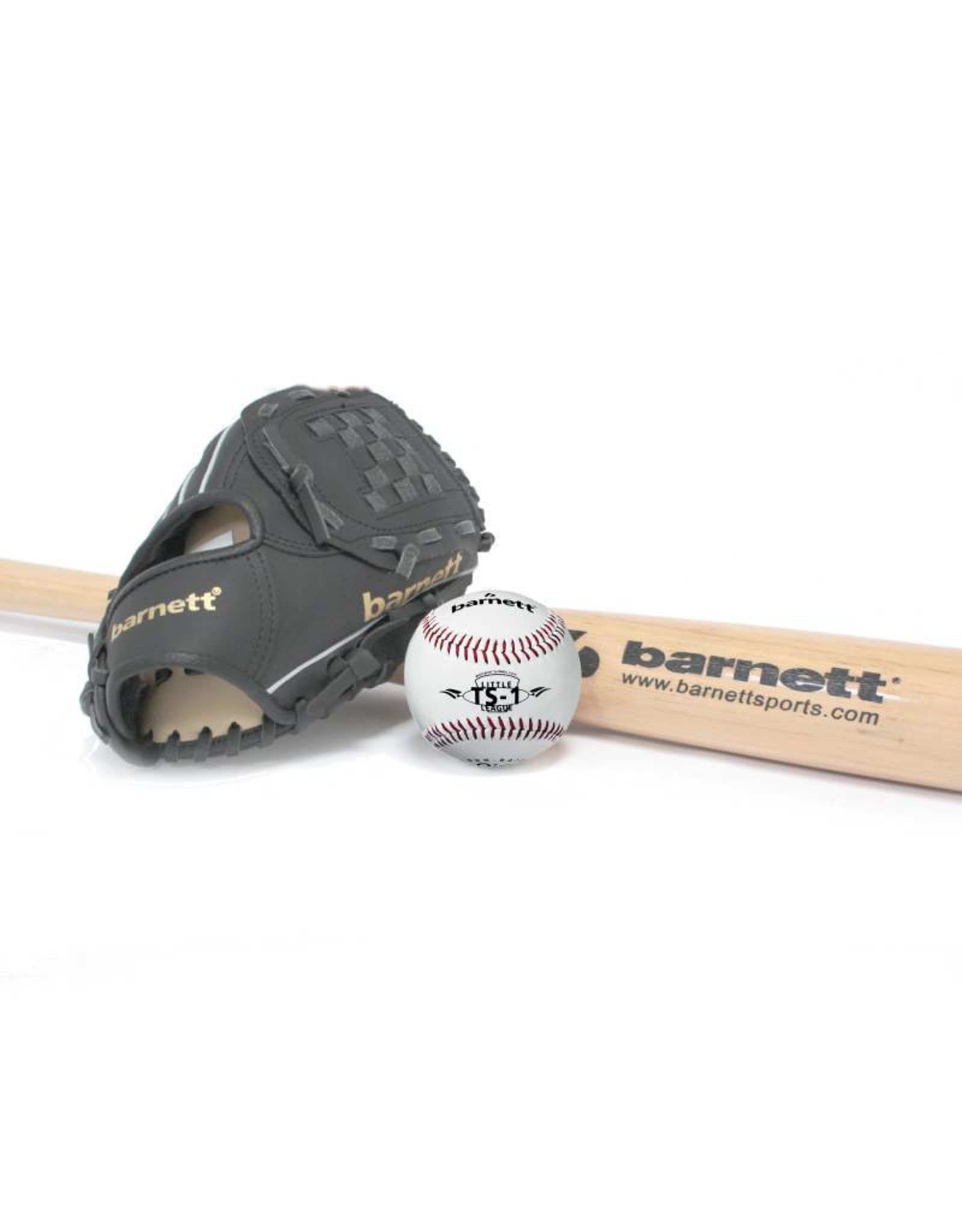 BGBW-1 Initiation baseball set, senior – Ball, Glove, Wooden bat (BB-W 32, JL-120, TS-1)