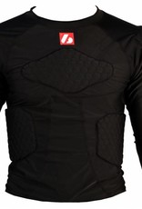FS-08 compression T-shirt with long sleeves, 5 integrated pieces, for American football