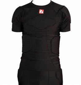 FS-09 compression T-shirt with short sleeves, 4 integrated pieces, for American football