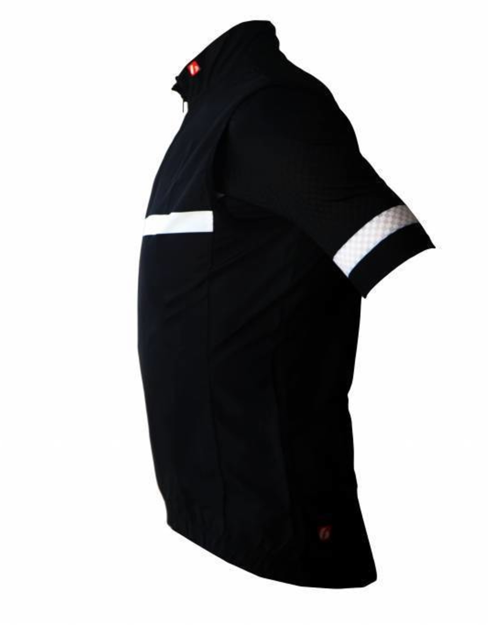 Bike textile - Windproof sleeveless Jersey, black&white