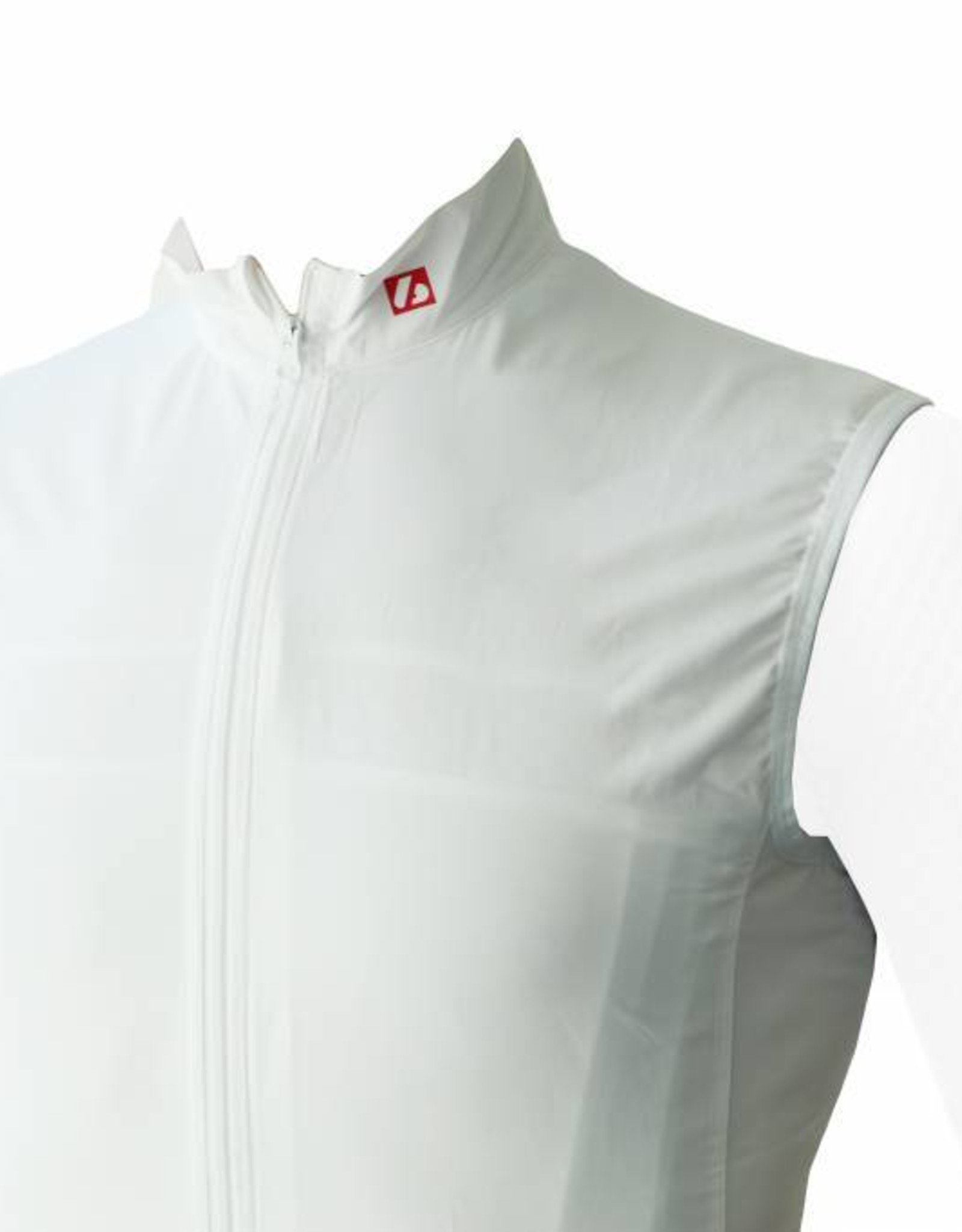 Bike textile - Windproof sleeveless Jersey, white