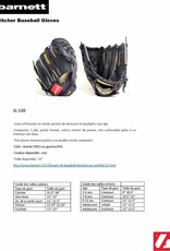 Barnett JL-120 GAS BASEBALL INITIATION PU OUTFIELD 12, BLACK