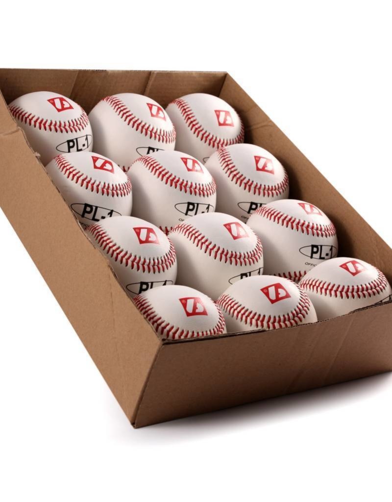 Barnett PL-1 Elite match baseballs, Size 9" White, 1 dozen