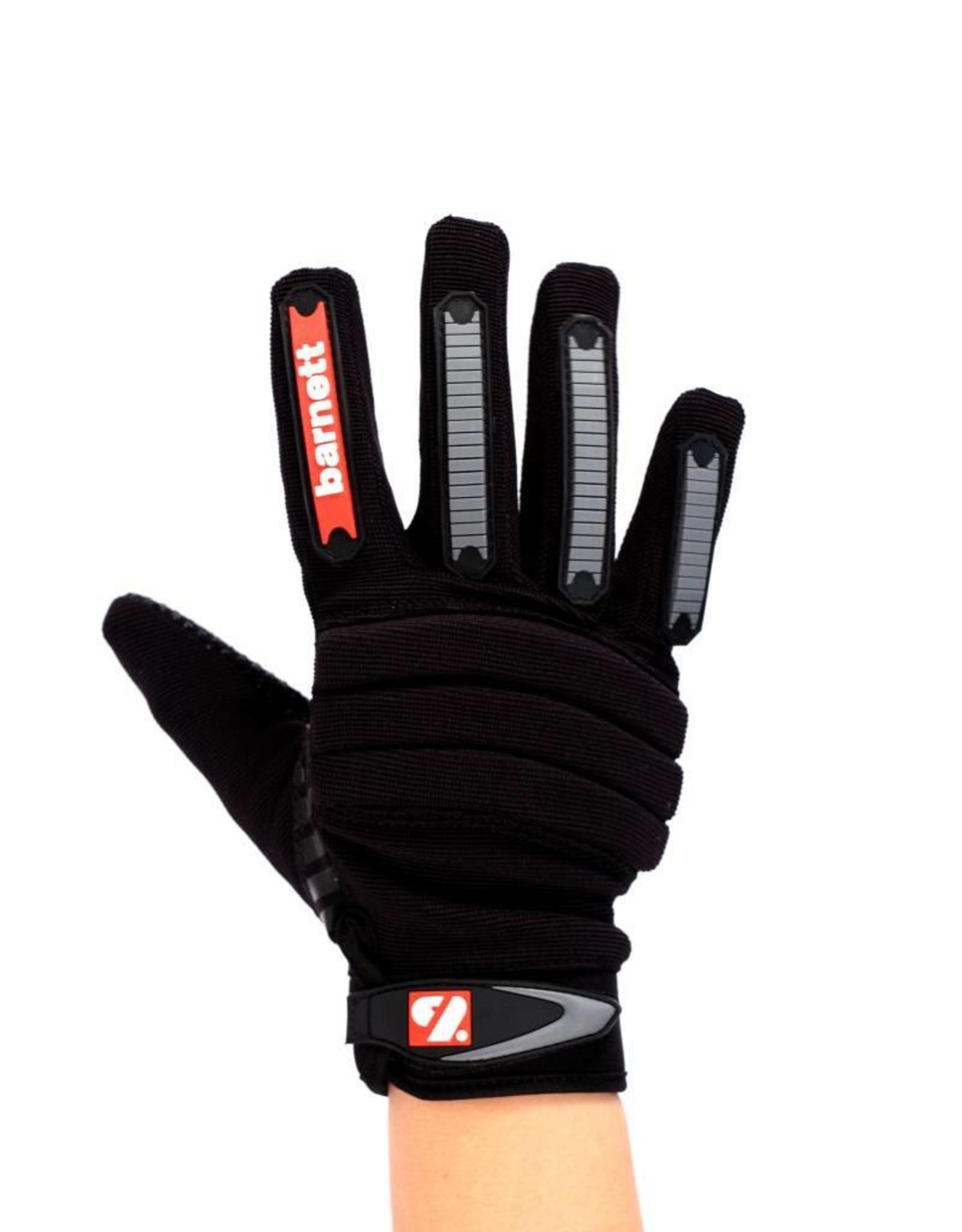 Barnett FKG-02 American Football Linebacker Gloves, LB, RB, TE, Black