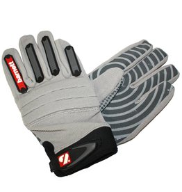 FKG-02 New generation linebacker football gloves, LB,RB,TE, grey