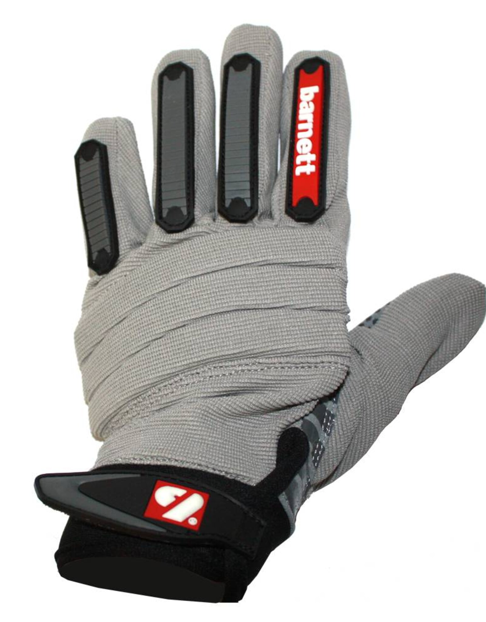 FKG-02 New generation linebacker football gloves, LB,RB,TE, grey