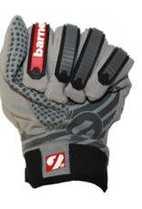 FKG-02 New generation linebacker football gloves, LB,RB,TE, grey