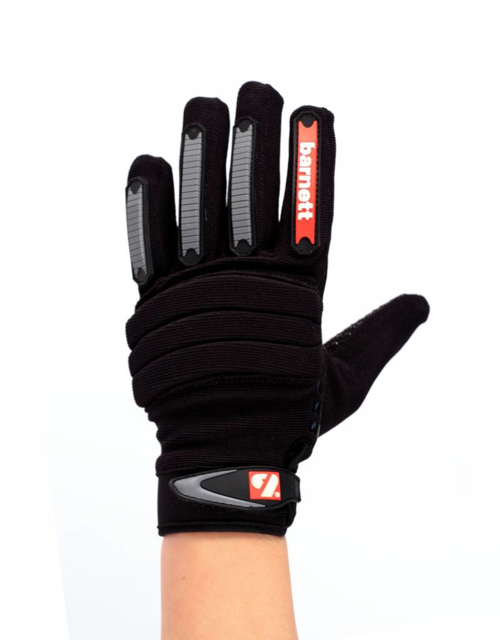 FKG-02 New generation linebacker football gloves, LB,RB,TE, black