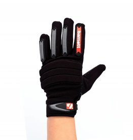 FKG-02 New generation linebacker football gloves, LB,RB,TE, black