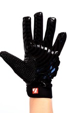 FKG-02 New generation linebacker football gloves, LB,RB,TE, black