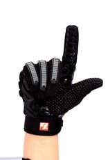 FKG-02 New generation linebacker football gloves, LB,RB,TE, black