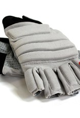 FLGC-02 New generation linemen football gloves, short fingers,, OL,DL, grey