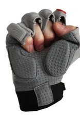 FLGC-02 New generation linemen football gloves, short fingers,, OL,DL, grey