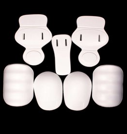 FKJ-01 Football junior pads set, 7 pieces, one size, white