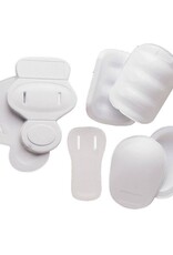 FKJ-01 Football junior pads set, 7 pieces, one size, white