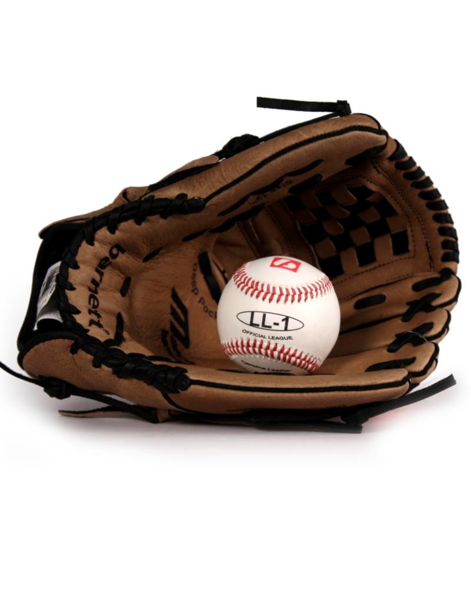 GBSL-2 Baseball set glove and ball, senior, leather (SL-120, LL-1)
