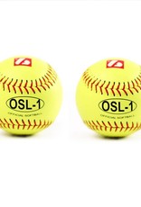 OSL-1 High competition softball, size 12", yellow, 2 pieces