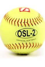 OSL-2 Competition softball, size 12", yellow, 1 dozen
