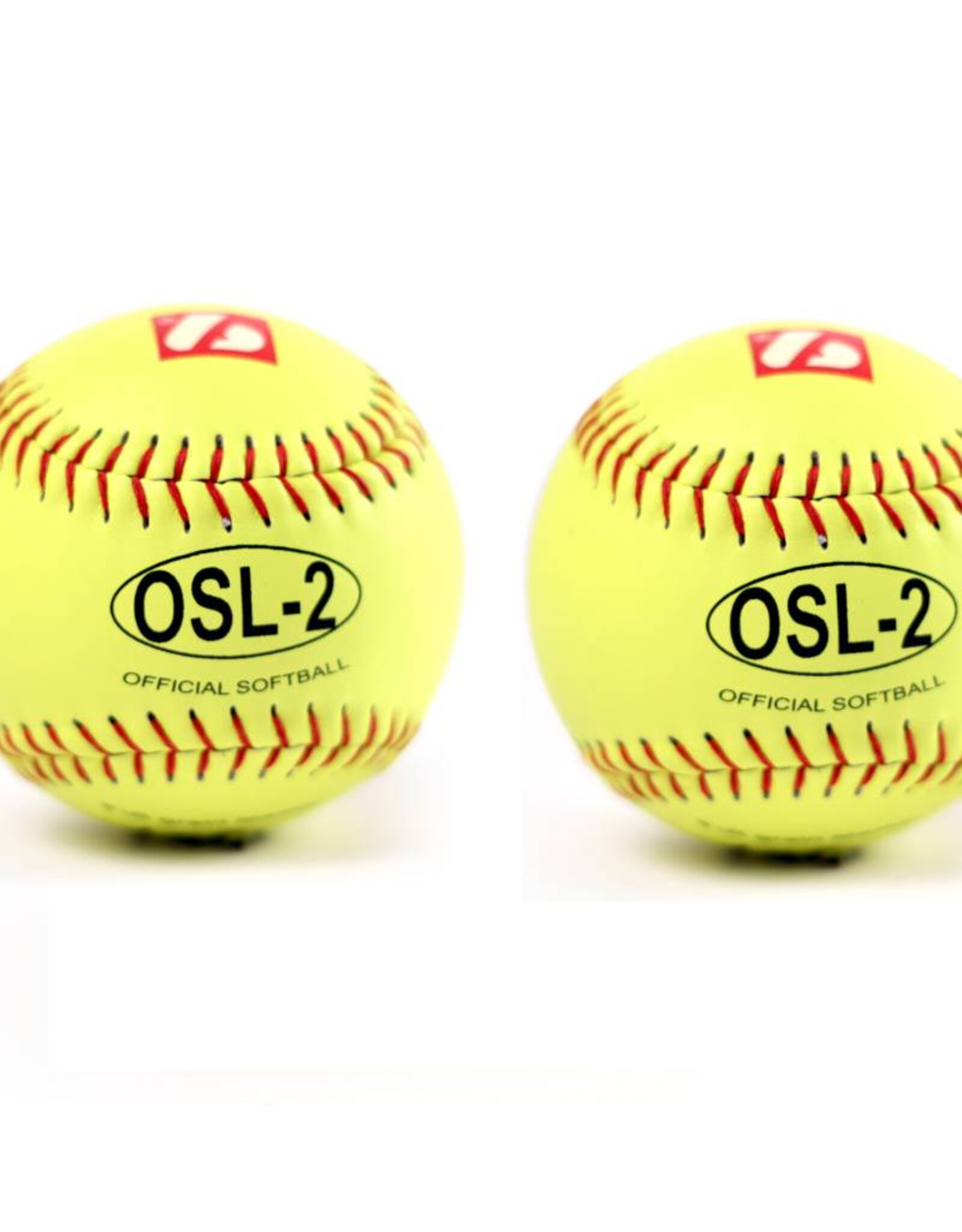 OSL-2 Competition softball, size 12", yellow, 2 pieces