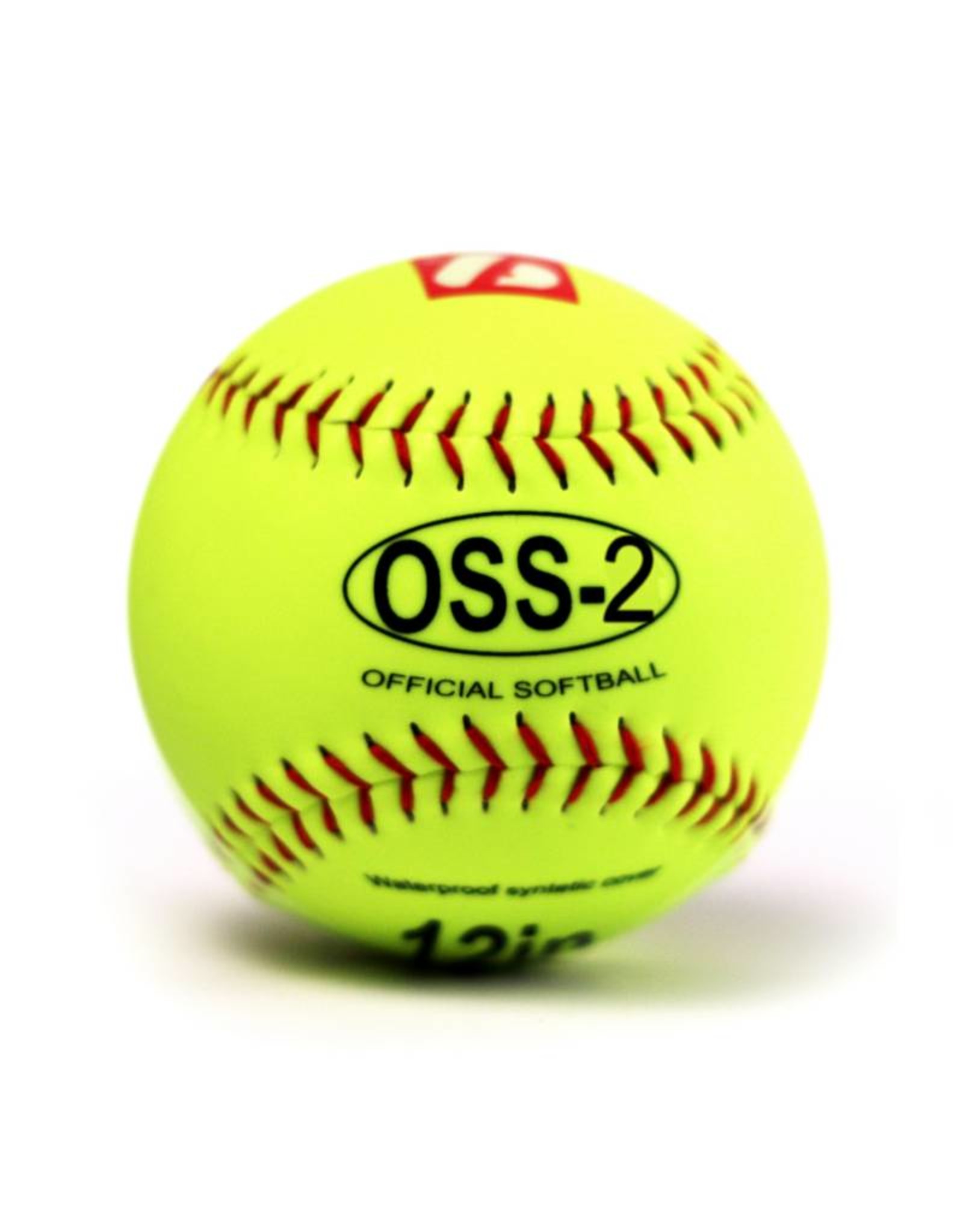 OSS-2 Practice softball ball, soft touch, size 12", white, 1 dozen