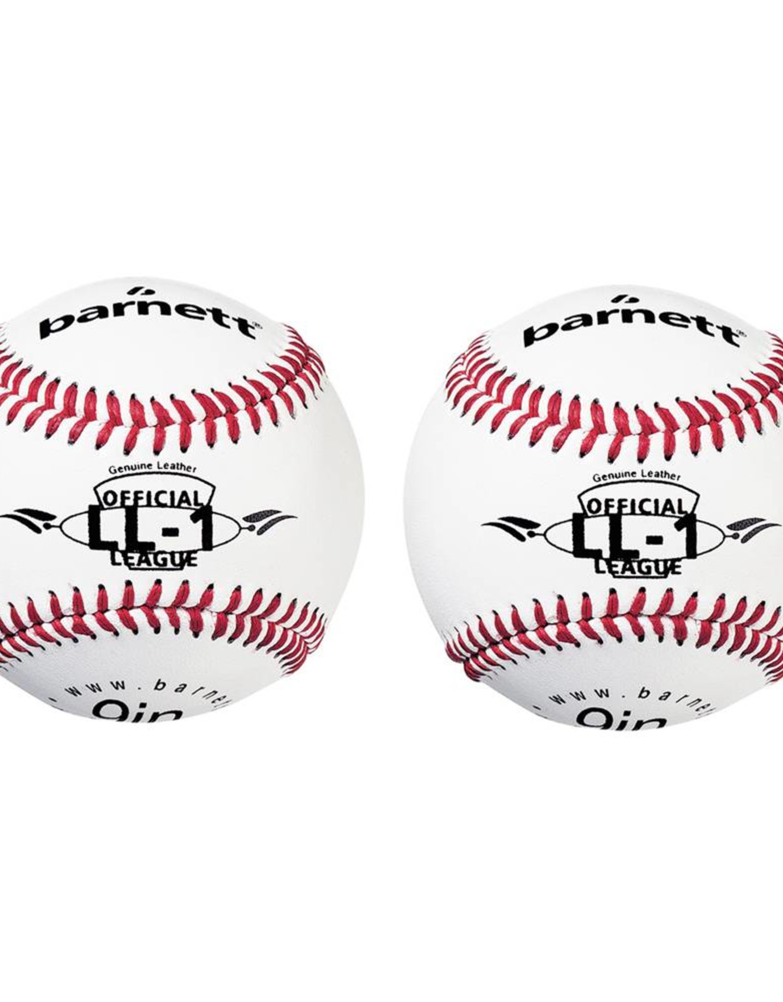 LL-1 Match and practice baseballs, Size 9", White, 2 pieces