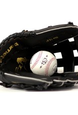 JL-125 Vinyl baseball glove, Outfield, size 12,5", Black