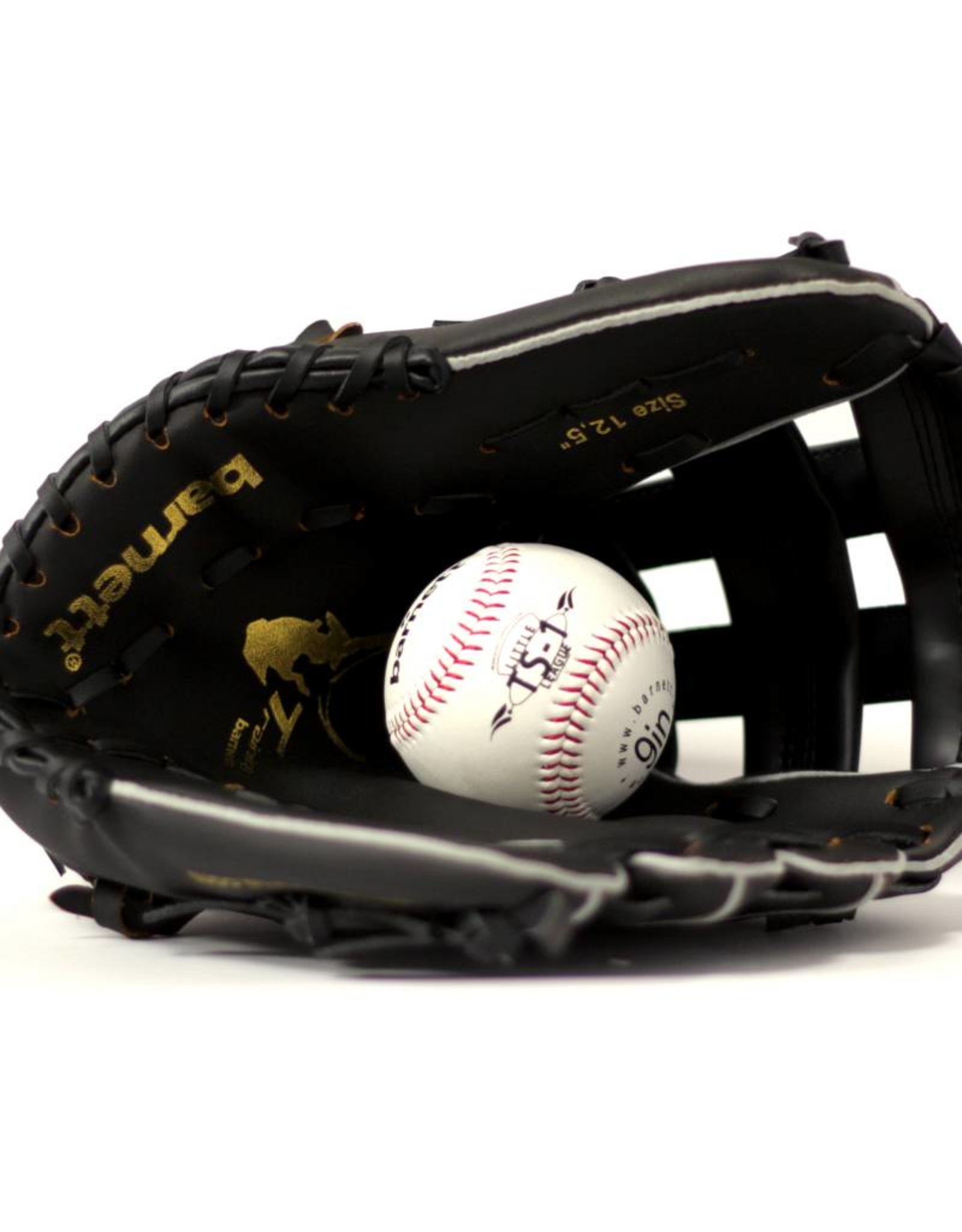 JL-125 Vinyl baseball glove, Outfield, size 12,5", Black