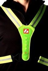 LW-1 Fluorescent vest with LED lights and reflective stripes