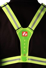 LW-1 Fluorescent vest with LED lights and reflective stripes